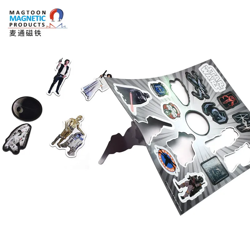 Customized coated paper puzzle refrigerator paste, magnetic refrigerator paste puzzle