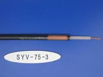 Китайский завод SYWV-75 пены PE рф коаксиальный кабель