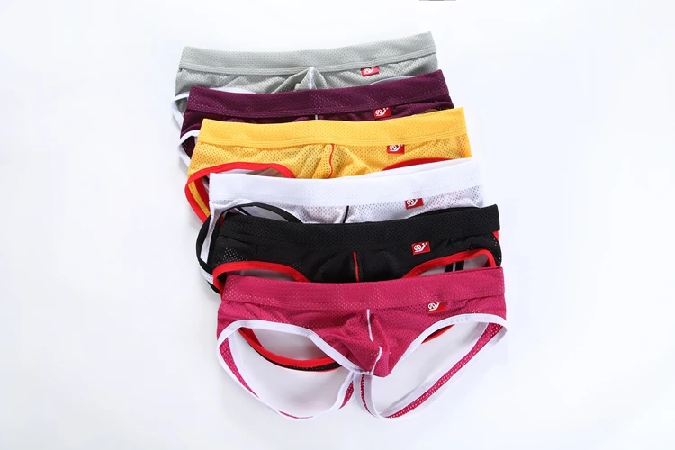 FREE SHIPPING Erotic Mens Underwear Sexy Mens Jockstrap Mesh Thongs Comfortable Low Waist Enhance Pouch Sexy Underwear SW4003-SD
