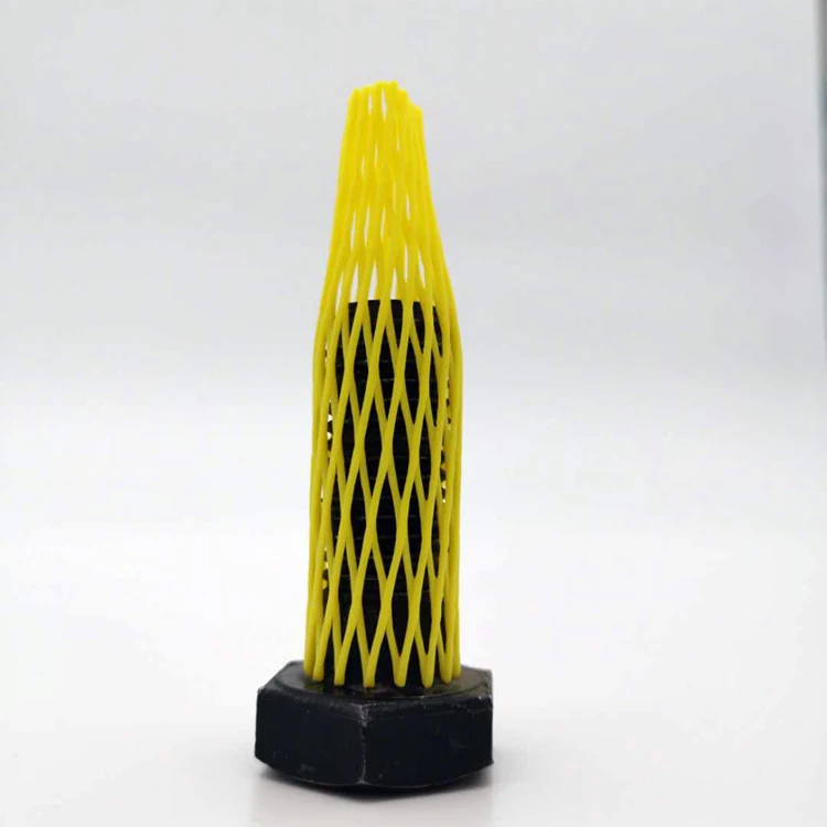 LDPE protective sleeve net for workpiece PE Plastic Mesh Tubular Protective Sleeve Netting for Metal Parts