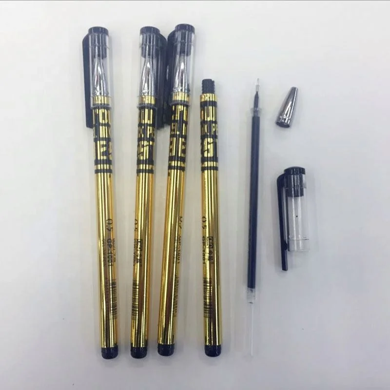 2019 Newest sale gold pen body creative gel pens available black wholesale gel pen