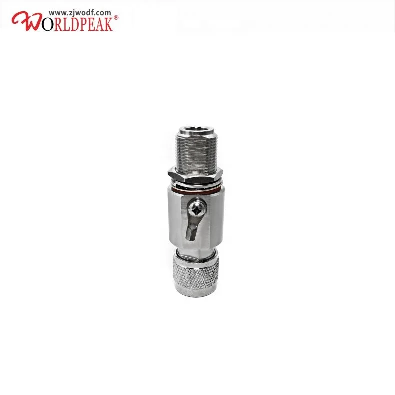 Female to N lightning jack bulkhead to male type coax surge protector 0-6g arrester rf connector arrestor