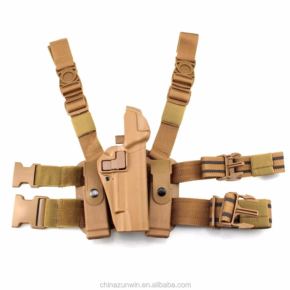 Zunwin Tactical Conceal Carry Leg Gun Holster P226/1911 Quick Release Lever Best Concealment Solution Made Polymer