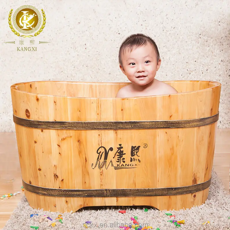 Kids wooden bath tub/baby bath tub with stand kid wash tub