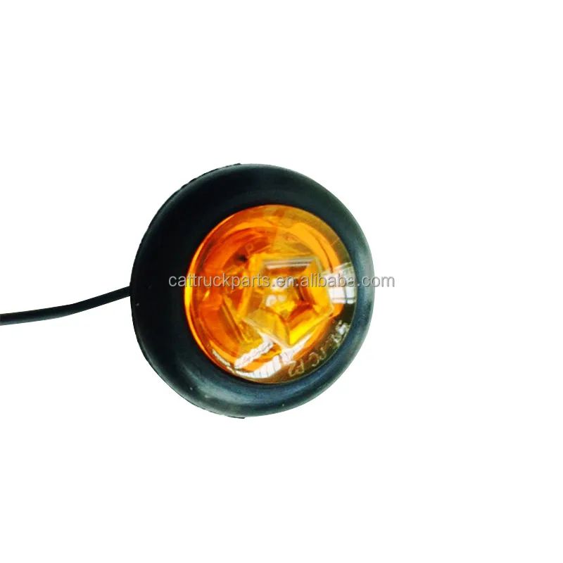 
NAT 3/4 Inch Waterproof Round LED Side Marker & Clearance Light Kit with Grommet for Truck Trailer Truck LED Light SAE DOT Lamp 