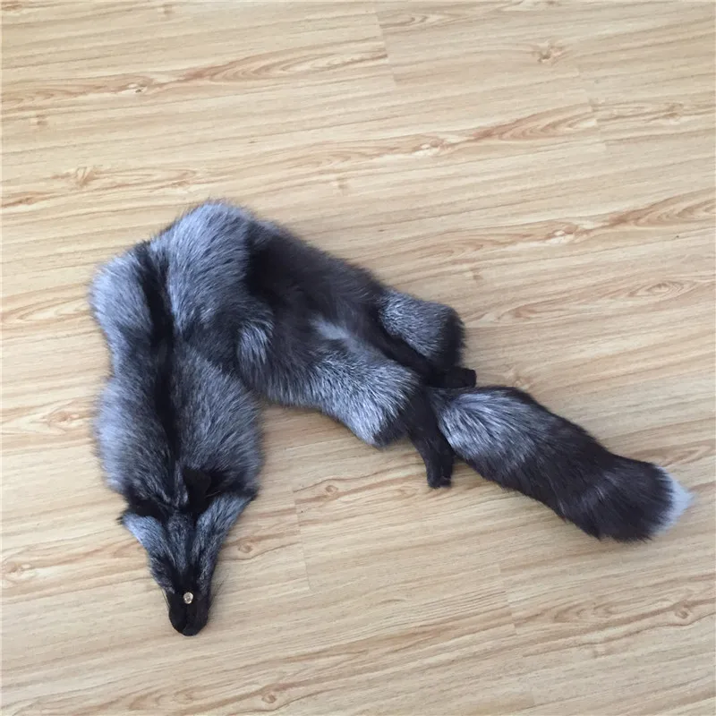 Wholesale natural silver fox skin pelt