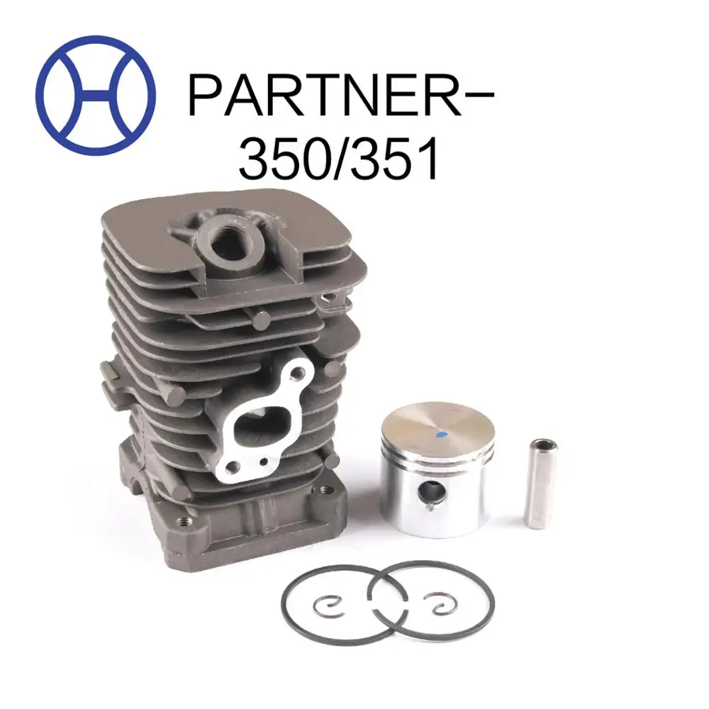 Professional manufacturer China hot sale 41.1mm P350/351 chainsaw  cylinder piston kits  garden tool spare part hairun