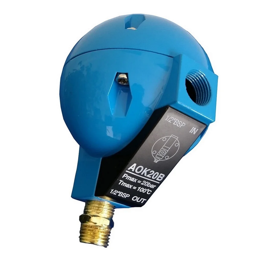 ISO9001 brass aluminium air tank auto drain valve for air compressor