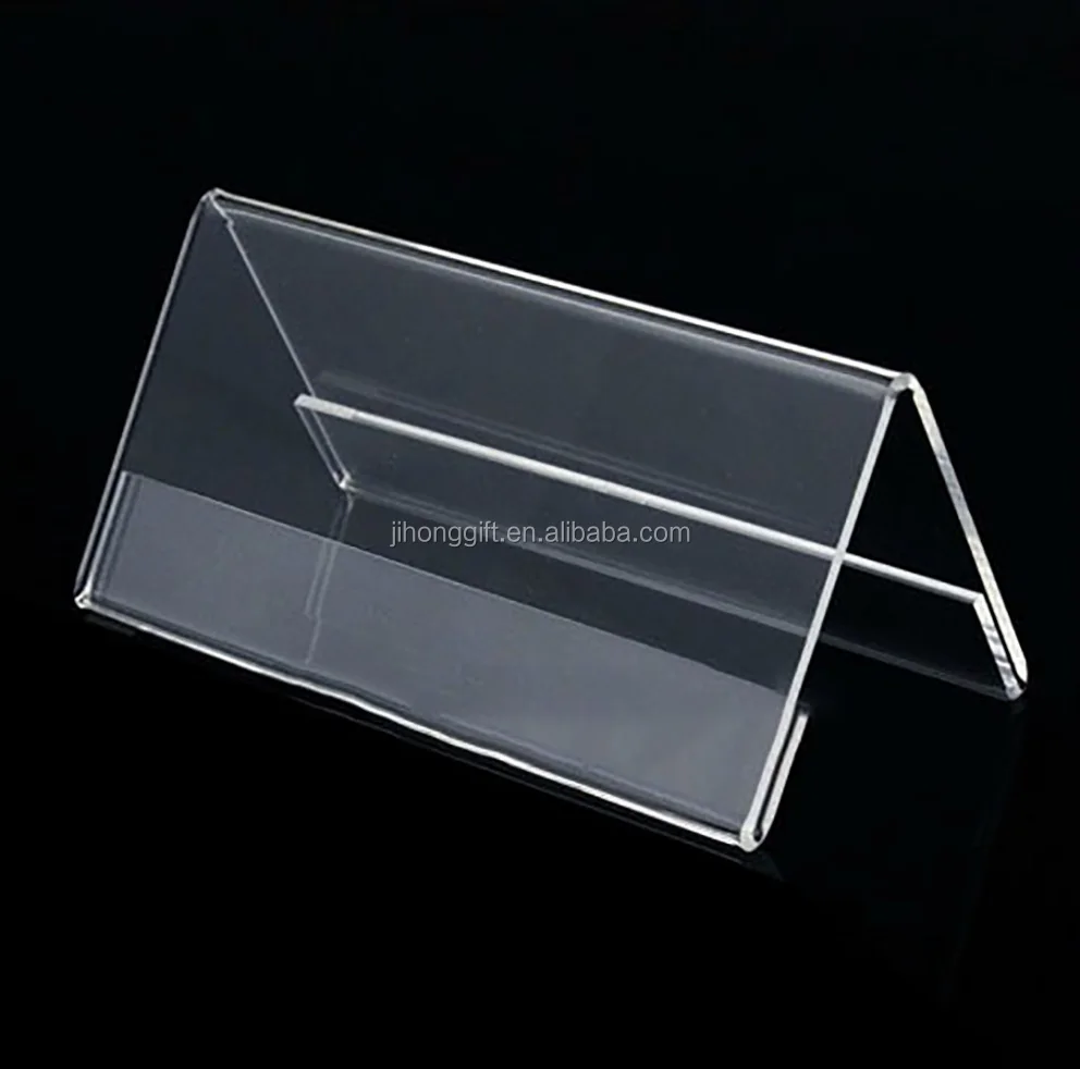 Wholesale Custom Acrylic Desk Name Plate, Blank Acrylic Name Plate Holder