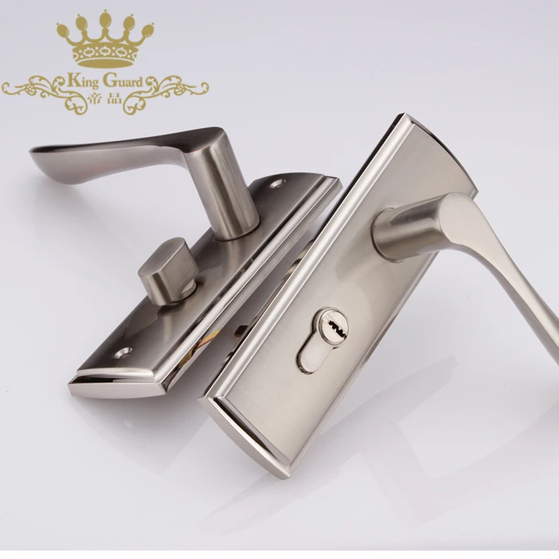 Modern household handle door lock zinc alloy home door lock bedroom wooden door handle