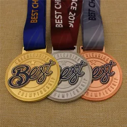 Custom metal paint sports medals zinc alloy marathon event medals sports medal customization