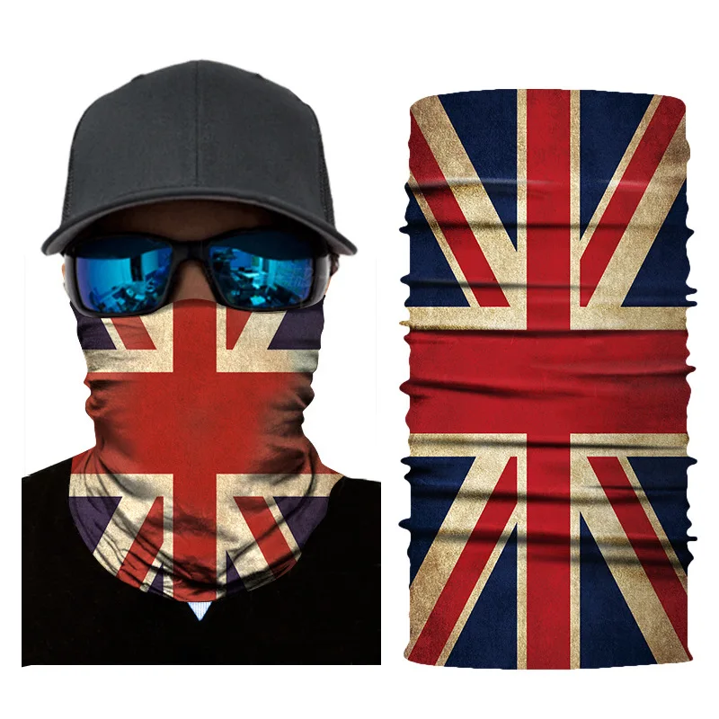 young teenager face shield magic sports neck scarf custom printed camouflage cotton breathable bandana