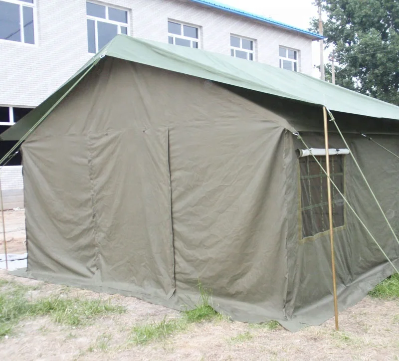 
Water proof Steel Pole Army Green Tactical Military Tent Canvas Tent in different size 