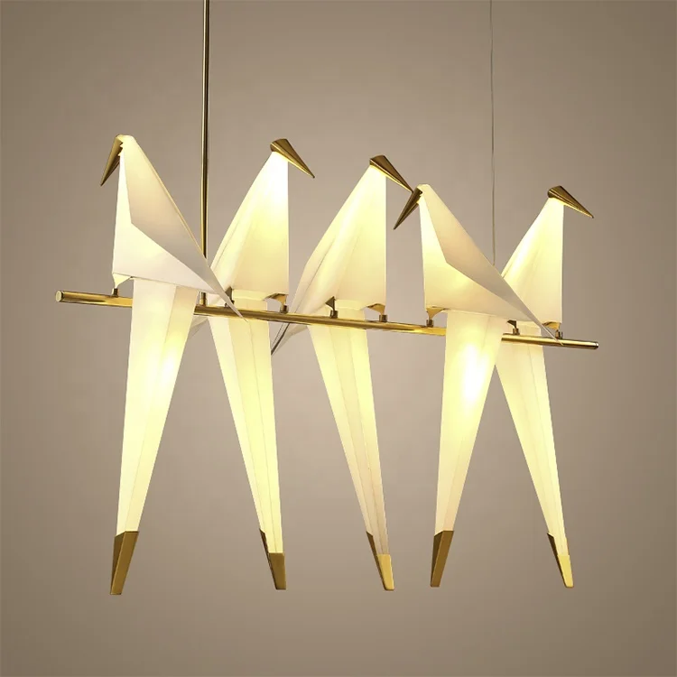 
Nordic Paper Crane Pendant Lamp For Home Decor, Paper Crane Metal Lamp  (60838565467)