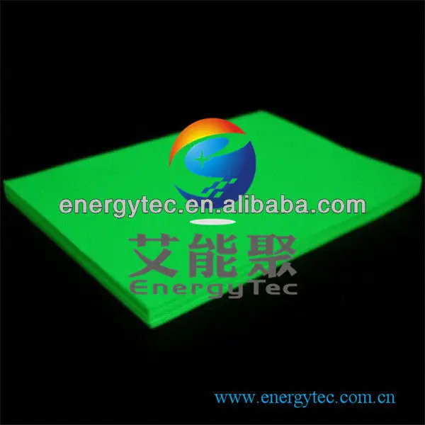 Photoluminescent pvc board for Exit signs