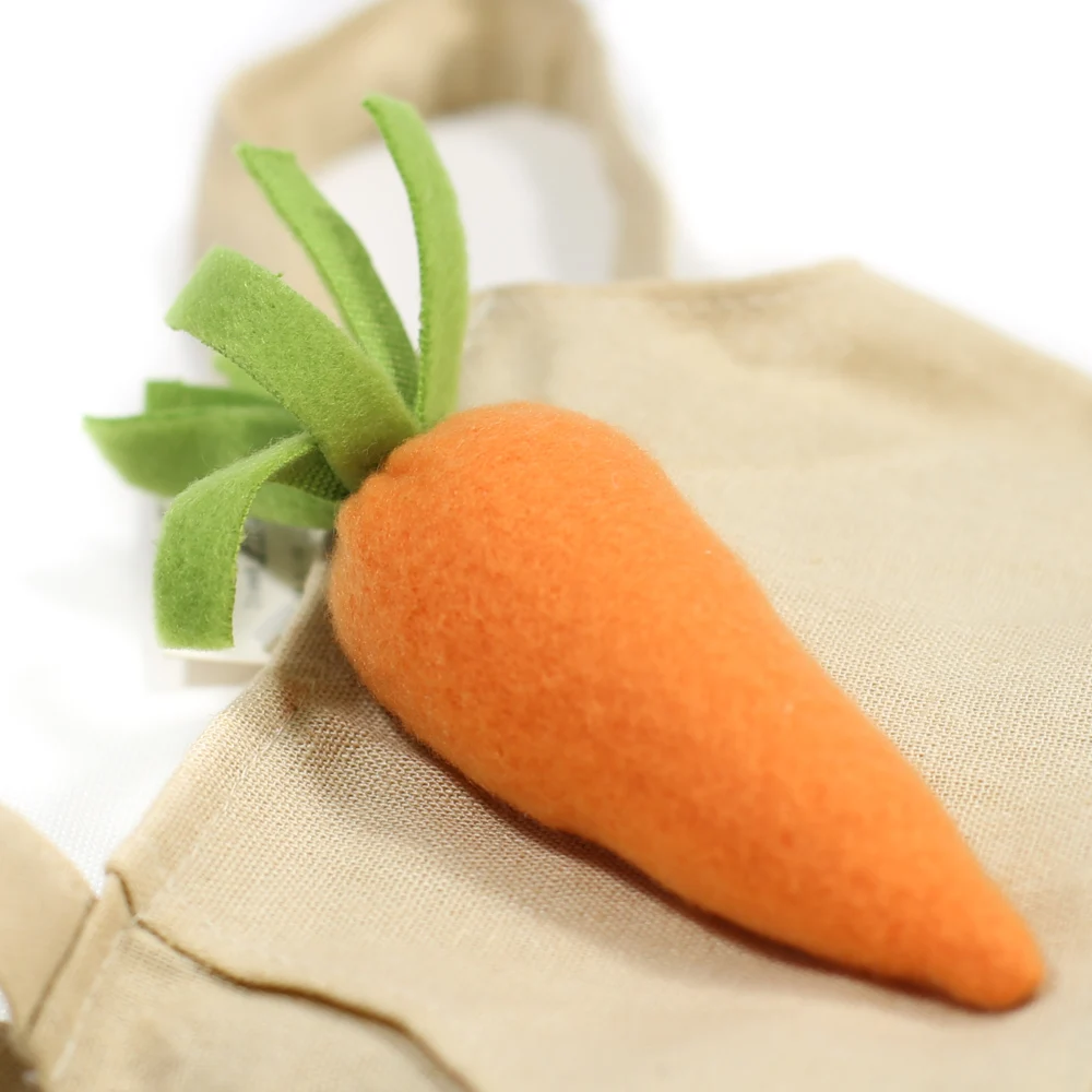 Adorable Bunny Ear Carrot Fancy Tote Bags