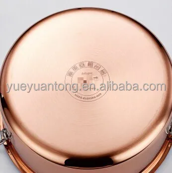 
Luxury ready to ship 12pcs Triply copper stainless steel milano cookware set 