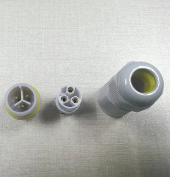 Cable to  panel IP68 waterproof 3 pin connector M683 for 5-10mm cable connection