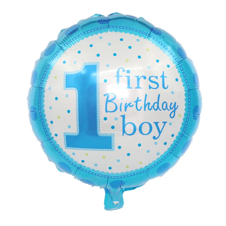 Wholesale Cheap New Edition baby shower ballon birthday set high quality foil helium balloons for boy girl party decorations