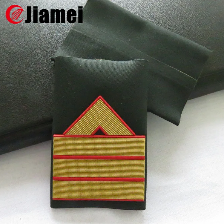 Custom Uniform Silicone Rank Military Shoulder Epaulet JM-LH-0156N Eco-friendly CN;JIA JIAMEI 3-5 Working Days Free 300