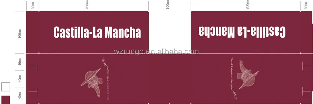 Spain Brand Wine Bottle Bag, Custom Made Laminated Pp Non Woven Wine Shopper Bags