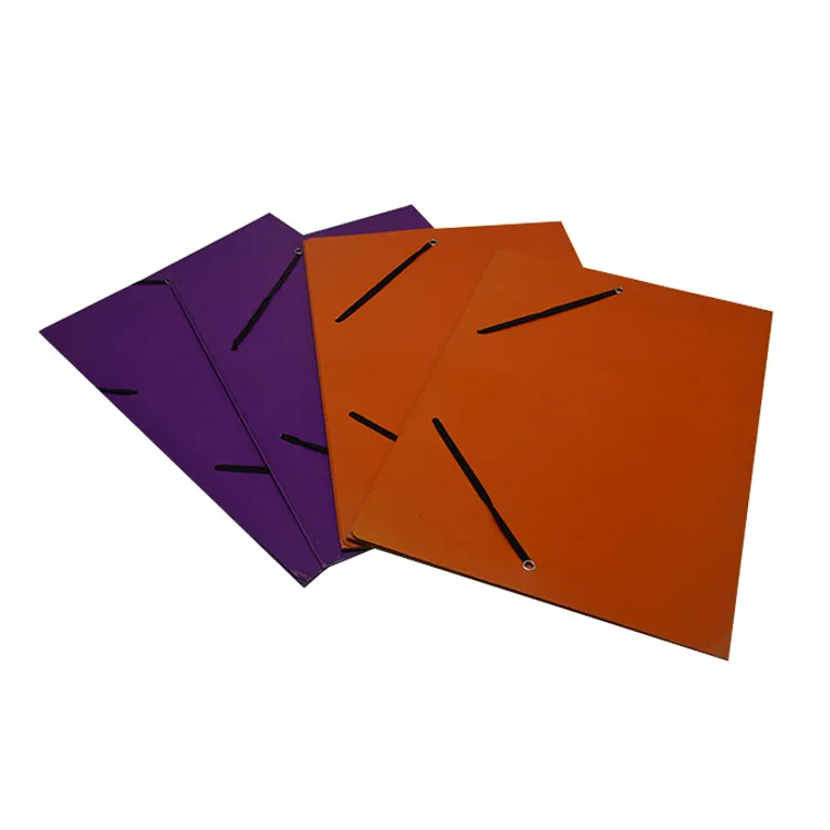 2018 popular new style paper file folder filing products elastic string file folder