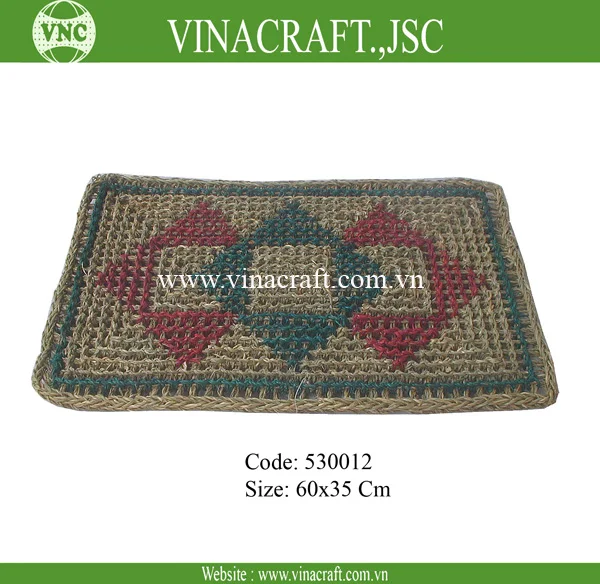 Seagrass rug mat seagrass floor mat Wholesale Cheap Price Natural eco friendly seagrass soft Handmade Door Mats made In Viet Nam