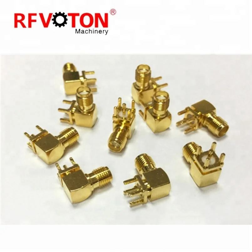 RP SMA Connector End Launch Jack .062 Thickness