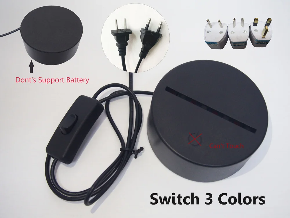 3D Illusion Planet Wars Light Cool Storm ridersSwitch 3 Color Change Led Baby Sleep Night Lamp room decoration Kids Holiday Gift