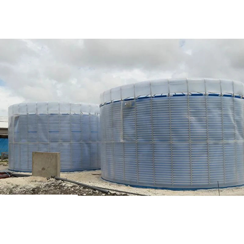 210m3 medium and large assembly membrane bio gas plant biodigester