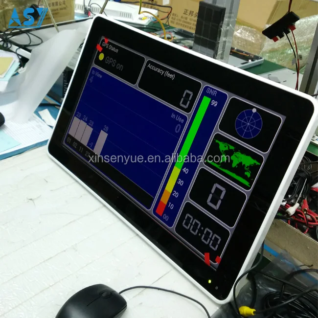 18.5 inch Roof Hanging Digital LCD Monitor HDM1 Media Player For Truck Bus Vehicle