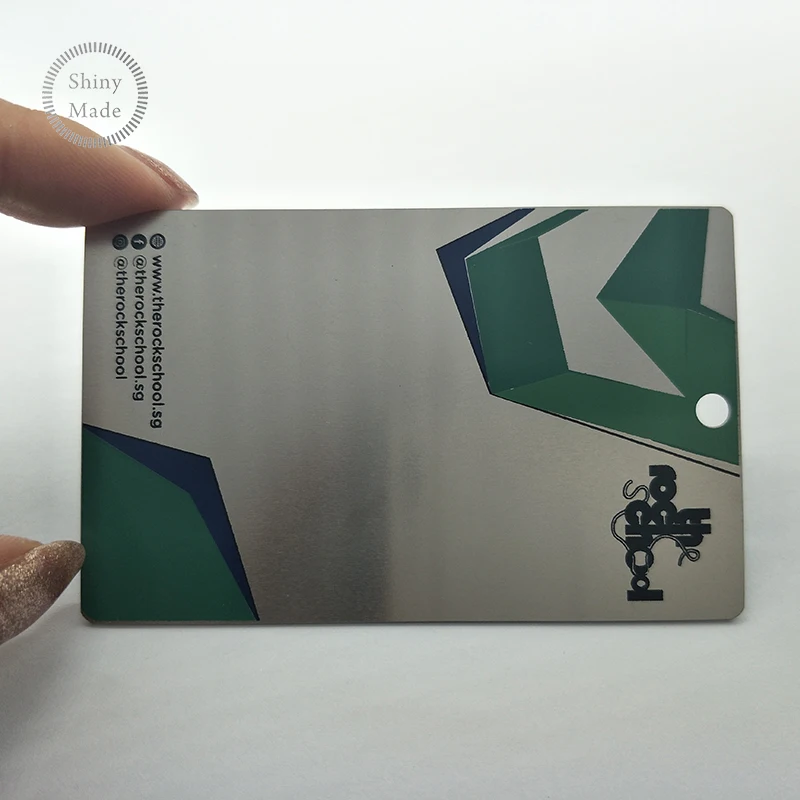 
Custom high end metal name card laser cut stainless steel metal business card 