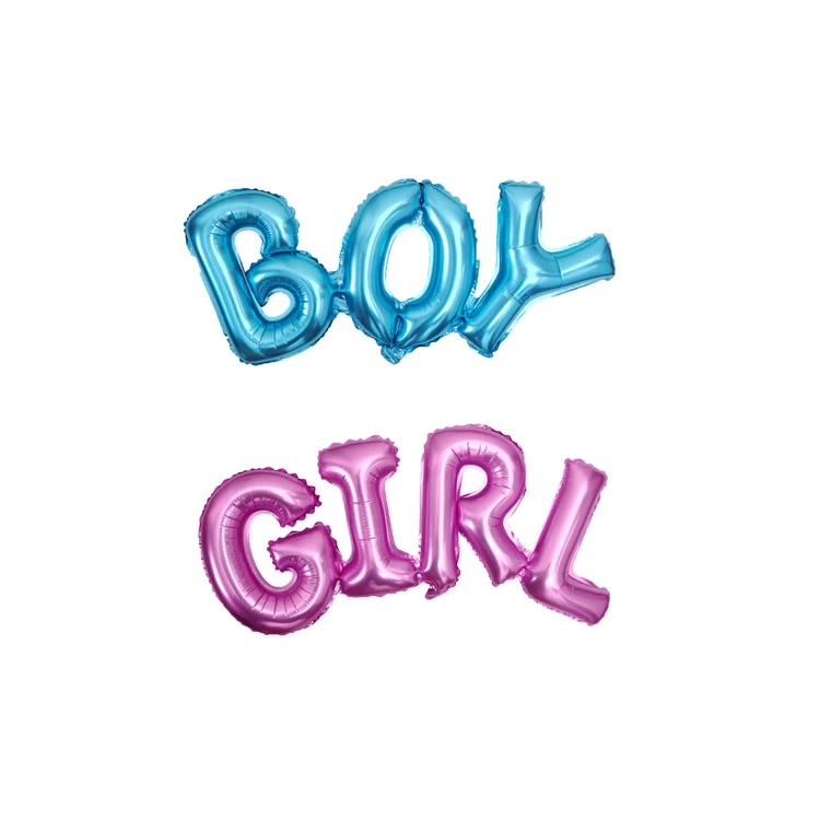 Baby Shower Girl Boy letter ballon Foil Balloons Birthday Party Decoration Balloon