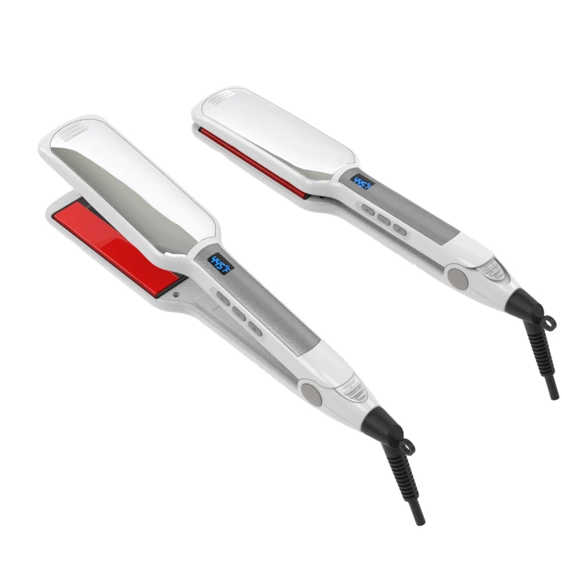 450 ultrasonic infrared  titanium plate hair straightener iron