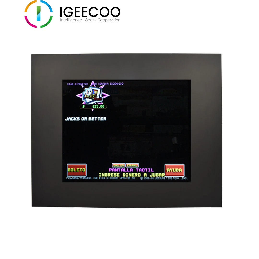 Open frame lcd 19 inch Infrared touch screen POG gaming POG touch screen monitor with RS232/USB touch input from IGEECOO
