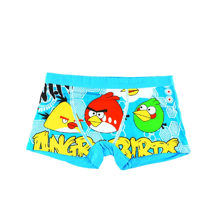 
Low MOQ high quality children carton image boxer cute boy brief underwear 