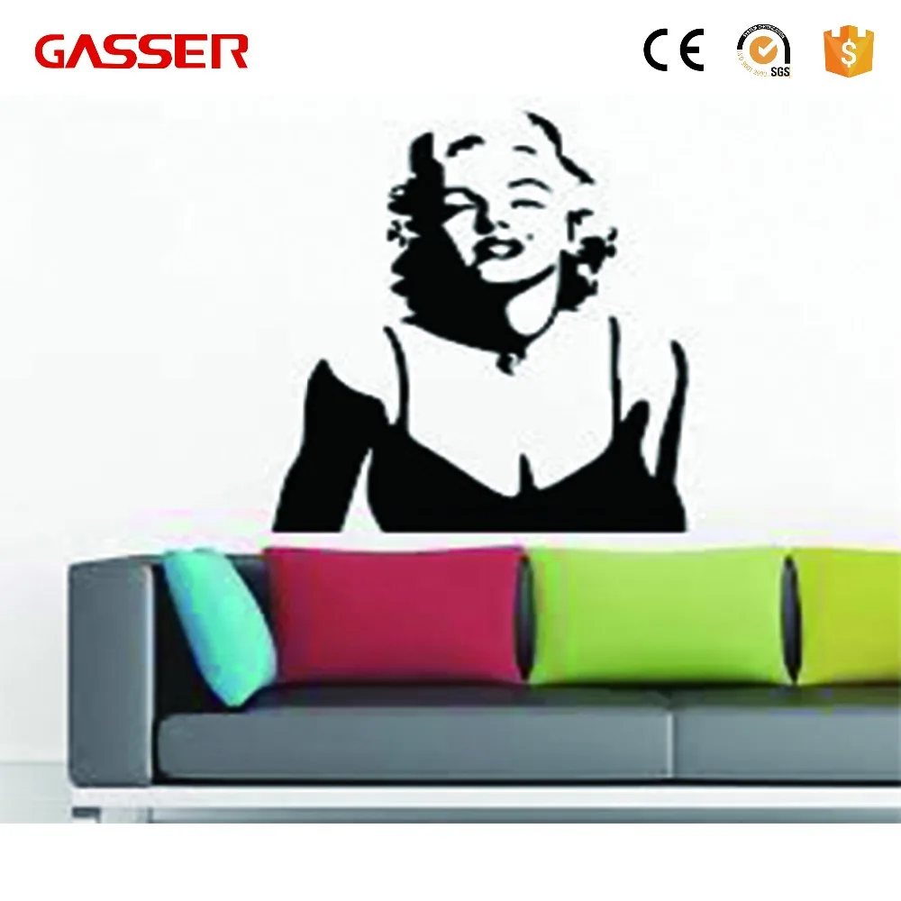 Custom Home Life Decoration PVC Sticker Indoor Use Vinyl Mirror Wall Sticker