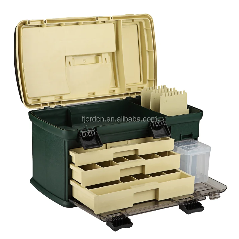 FJORD высокопрочный портативный ассортимент Водонепроницаемый Многофункциональный пластиковый ящик для инструментов коробка для рыбалки