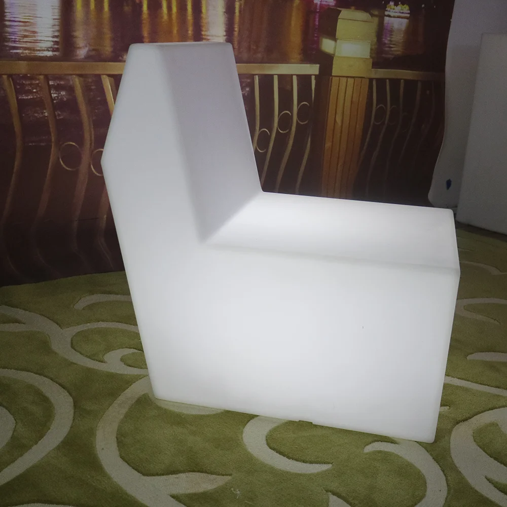 Modern appearance commercial bar nightclub led illuminated lounge couch sofa led glow furniture with 16 colors changing