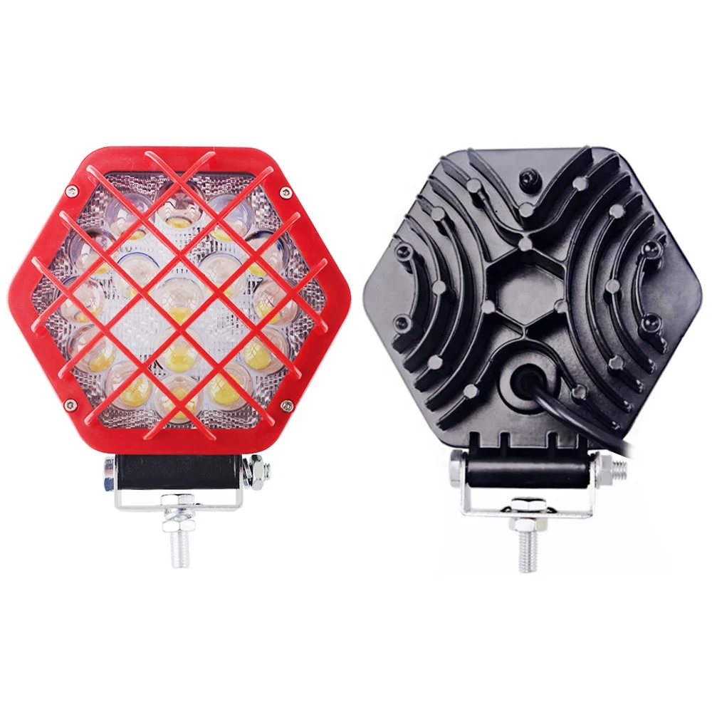 Фары для грузовиков 9-32 в IP68 48 Вт, рабочие фары для пожарного двигателя, тягача, прицепа, вилочного погрузчика, фары для мотоцикла, танка, лодки