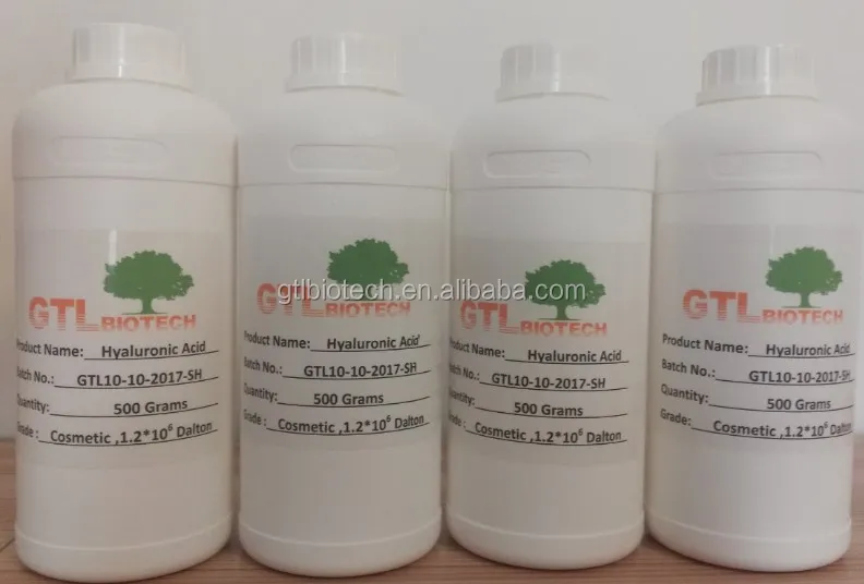 
Manufacturer Supply Cosmetic Grade Hyaluronic Acid Powder 