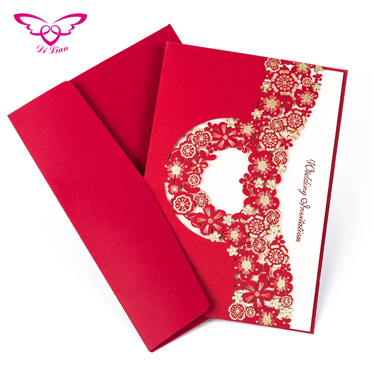 
Sweet Love Design Luxurious Wedding Invitation Card 