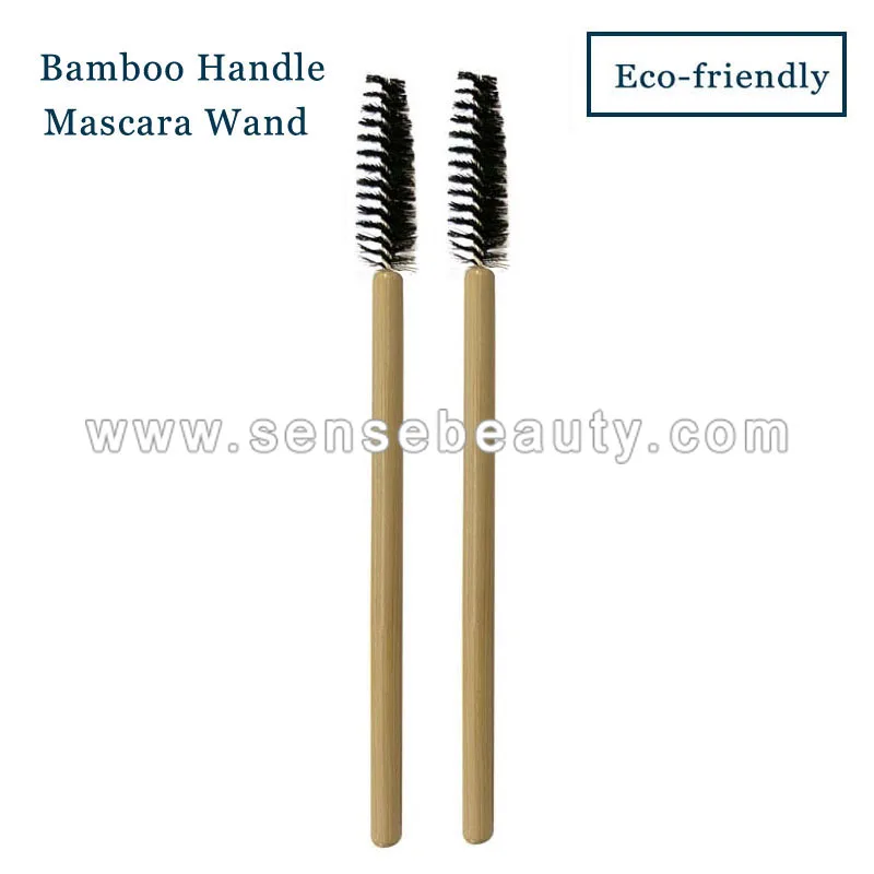 Экологичные одноразовые кисти для ресниц с бамбуковой ручкой