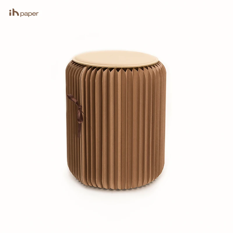 42cm Height Honeycomb Folding Stool Flexible Stool Chair Expanding Paper Stool Chairs For Living Room Space Saving Furniture