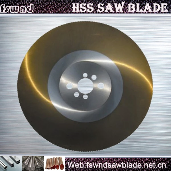 Stainless steel pipe cutting HSS circular saw blade M42 M2 saw material high speed steel blades