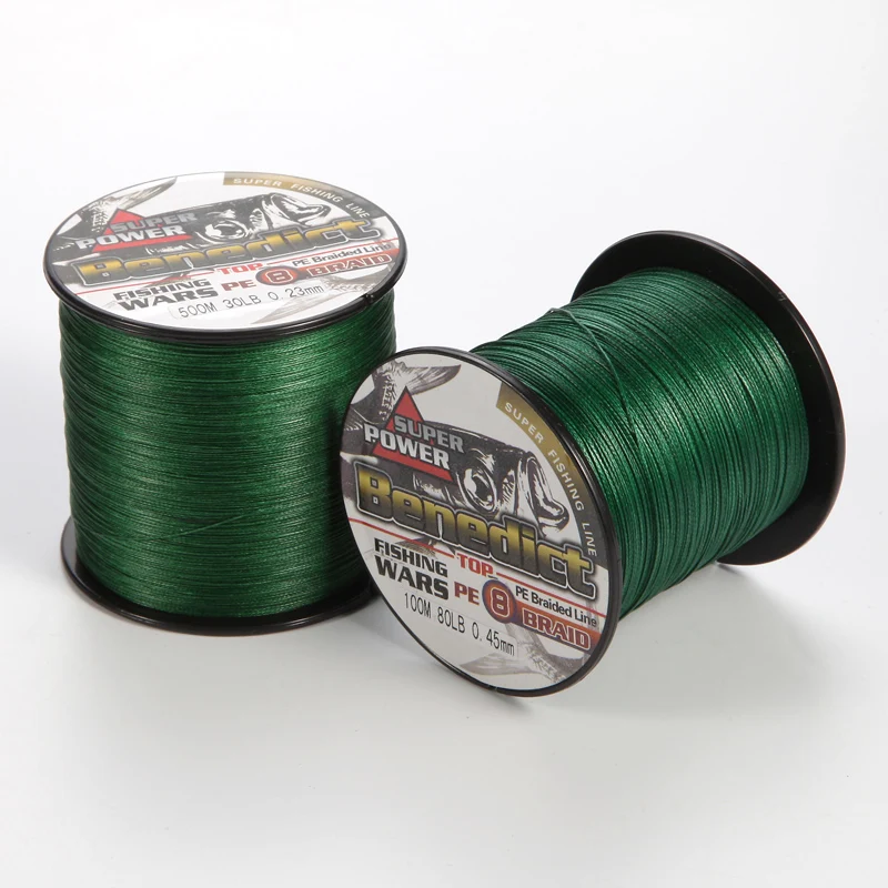 Wholesale high quality  UHMWPE multifilament line braided  large stock 8 strands 100 meters pe braid fishing line