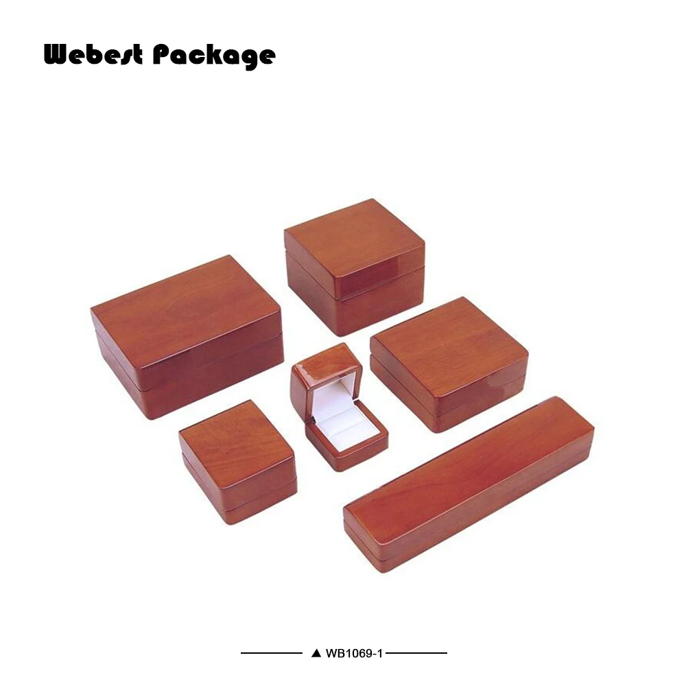 
Webest OEM Luxury Expensive Glossy Painting Wooden Gift Jewelry Box Custom Size for Ring 