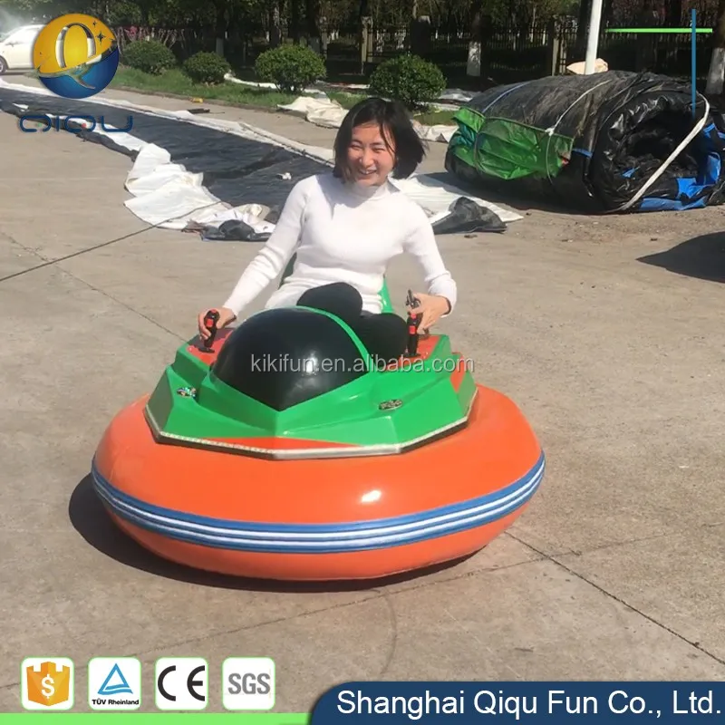 QIQU amusement park kids 12v li ion battery operated bumper cars with low price for sale / chinese inflatable ufo bumper car