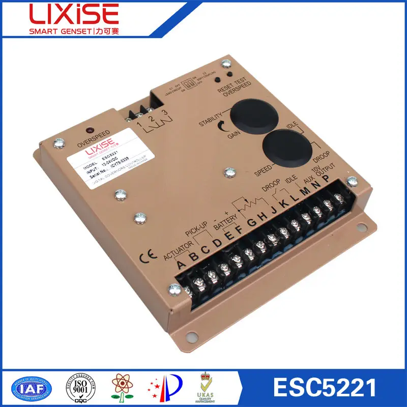 Electronic speed governor ESD5221E speed control generator