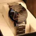 Superior Fashion Watch Stainless Steel Man Quartz Analog Wrist Watches Oct2